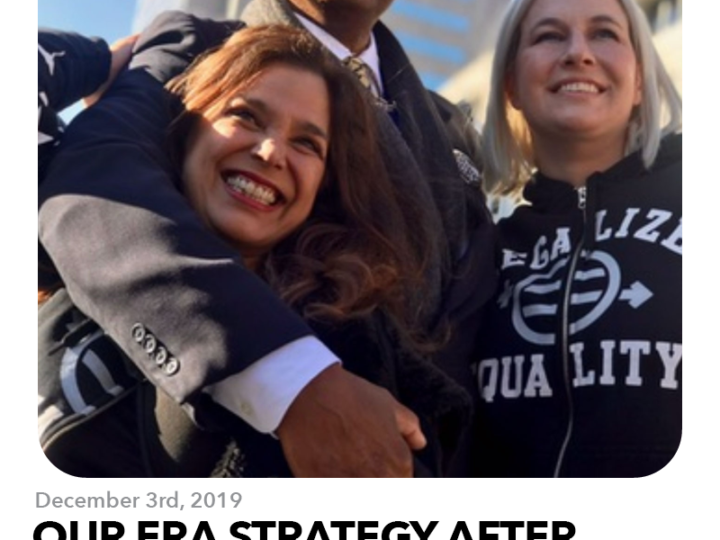 December 3, 2019: Our ERA Strategy after Victory in Virginia.