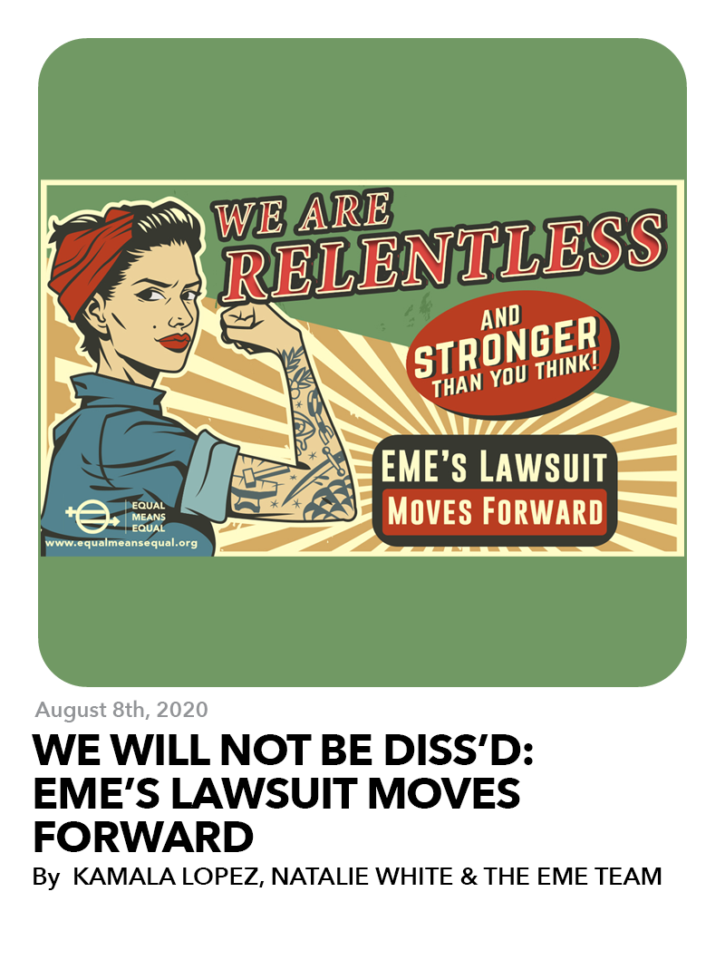 August 8, 2020: We Will Not Be Diss’d: EME’s Lawsuit Moves Forward