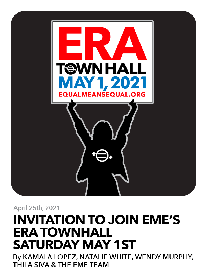 April 25, 2021: Invitation to join EME’s ERA Townhall Saturday May 1st