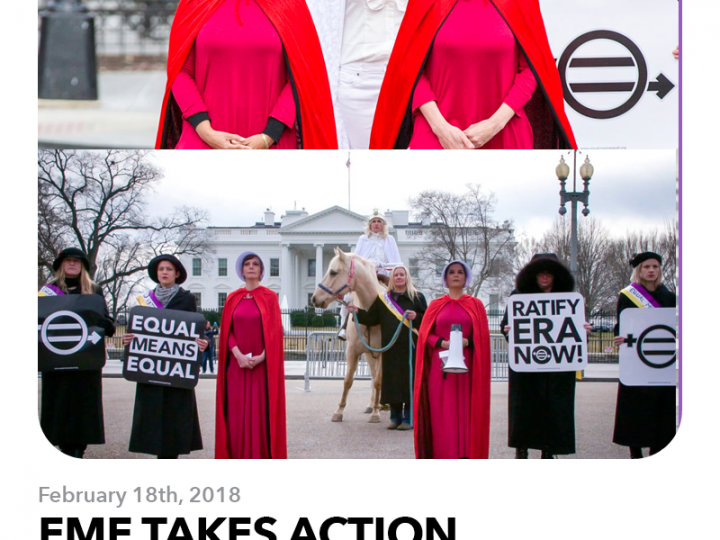 February 1, 2018: Equal Means Equal Takes Action Outside the White House