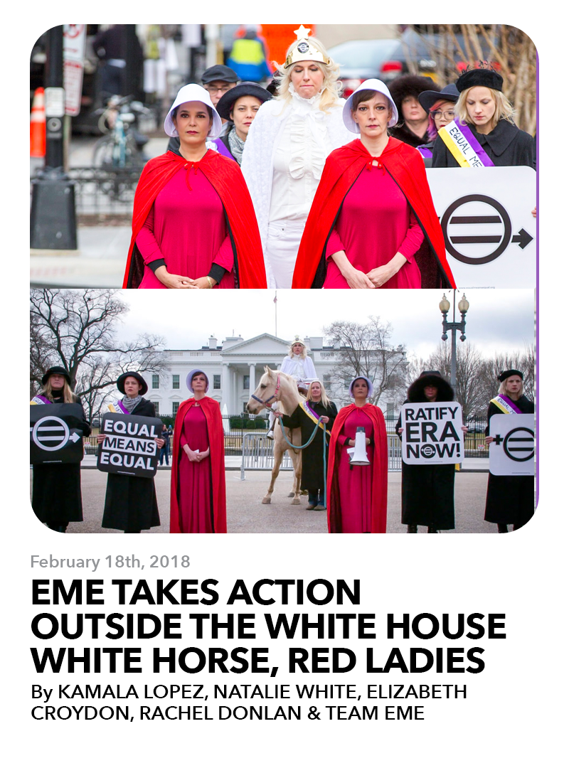 February 1, 2018: Equal Means Equal Takes Action Outside the White House