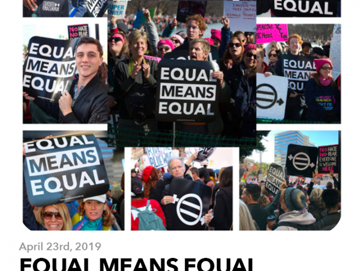 April 23, 2019: EQUAL MEANS EQUAL supports LGBTQ+ community in fight before the Supreme Court