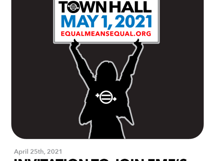 April 25, 2021: Invitation to join EME’s ERA Townhall Saturday May 1st