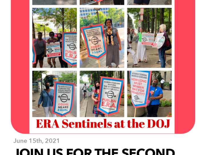 June 15, 2021: Join Us for the Second Week of the ERA Sentinel Project in Washington D.C.
