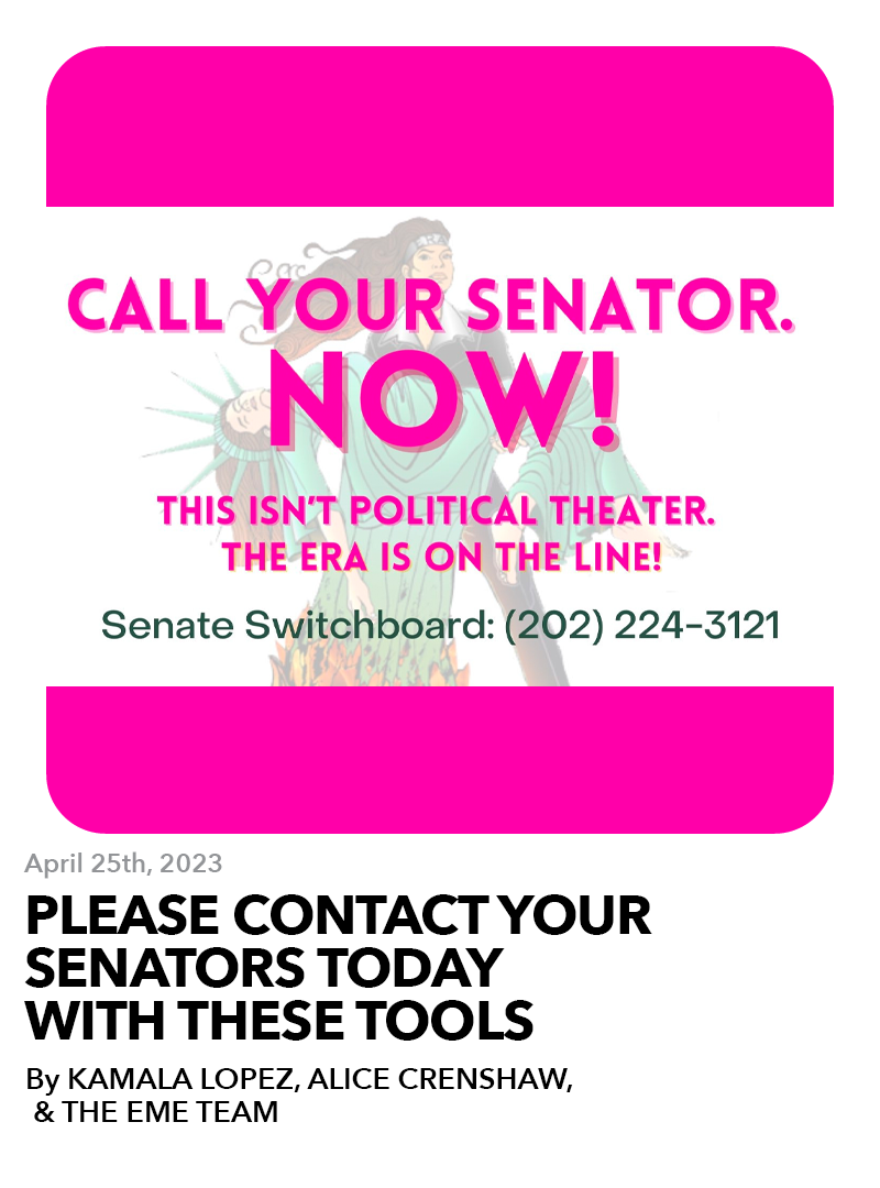 April 25, 2023: Please Contact Your Senators TODAY With These Tools