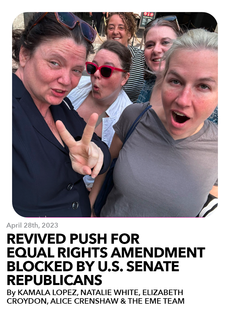 April 28, 2023: Revived push for Equal Rights Amendment blocked by U.S. Senate Republicans