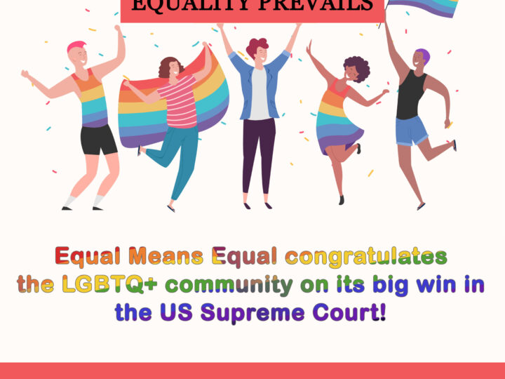 June 16, 2020: Victory in the Supreme Court for LGBTQ+ Rights! ERA is Next!