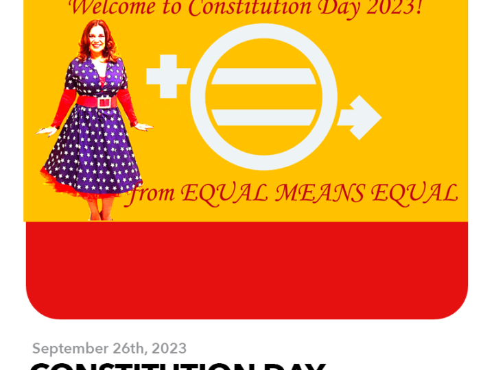 September 26, 2023: Fall Equinox Offers Us A Chance to Equalize Our Constitution – Will We Take It?