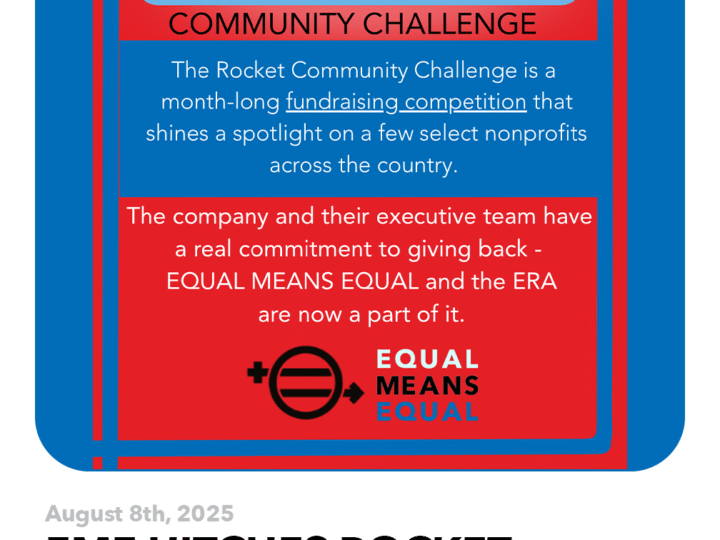 EME HITCHES ROCKET TO EQUALITY!